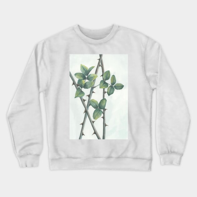 Rose Thorns Crewneck Sweatshirt by wynbre